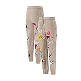 Ultra Game Men's Standard NBA Official Super Soft Multi-Team Jogger Sweatpants, Sand