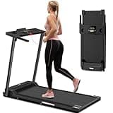 Aorapulse Portable Foldable Treadmills for Home, Small Folding Treadmill for Home Office with 300 LBS Capacity, Walking Running Exercise Electric Compact Treadmill with LED Display