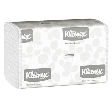 Kleenex® Multifold Paper Towels (01890), 1-Ply, 9.2" x 9.4" sheets, White, (150 Sheets/Pack)