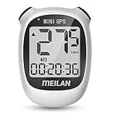 MEILAN M3 Mini GPS Bike Computer, Wireless Cycling Computer Bike Odometer Bicycle Speedometer and Odometer Waterproof Bicycle Computer with LCD Backlight & Multi-Functions for Road Bike MTB