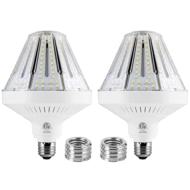 1200W Equivalent Led Corn light bulb,18000 Lumen LED Corn Bulbs 120W 5000K Daylight White Lamp,E26/E39 Medium Mogul Base,2-Pack Large Area Lights For Outdoor Indoor Garage Warehouse Factory Workshop