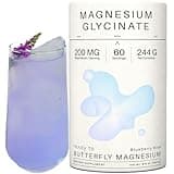 Magnesium Glycinate Powder | 200 mg Chelated Magnesium Bisglycinate Supplement | 8.6 Oz, 60 Servings