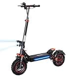 Electric Scooter Adults, 50/43/40 Miles Long Range, 38/28 MPH Top Speed, Commuting and Off-Road Electric Scooter with Turn Signals, Double Braking Systems, APP and Storage Bag
