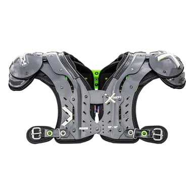 XTECH X2 Football Shoulder Pads - Best Configuration for WR, DB, 3rd Down RB, Mobile QB - Advanced Lightweight Pad for Adult Mens and High School Players (Super Skill, Medium: 18-19")