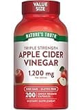 Nature's Truth Apple Cider Vinegar Capsules | 1200mg | 200 Pills | Extra Strength | Value Size | Non-GMO, Gluten Free Supplement
