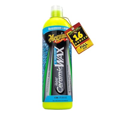 Meguiar's Hybrid Ceramic Liquid Wax, Shield Your Paint with a Residue-Free Liquid Car Wax with Advanced SiO2 Hybrid Technology and Long-Lasting Water-Beading Protection, 16 Oz Bottle