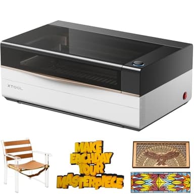 xTool P3 80W Flagship CO2 Laser Cutter with Intelligent Automation, Desktop Laser Engraver Dual HD Camera 1200mm/s High Speed, 36"x18'' Large Format CO2 Laser Engraver with ACS Auto-Focus System