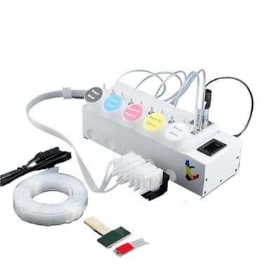 ET8550 DTF Convert Kit ET 8550 CISS with Printhead Adaptor Manifold Damper Internal Timer Compatible for Epson L8050 L8180 L18100 XP600(US Plug CISS)