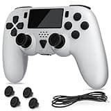 HOZKAII Pro Wireless Controller Compatible with PS5 /PS5 Slim/PC, Gaming Remote with Built-in 1200mAh Rechargeable Battery/Precise Joystick/Audio/Turbo Function,LED Lighting