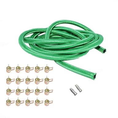 Zieichy Diesel Fuel Injector Return Line Kit Fits for GM 6.2L 6.5L (6ft line, 2 plugs, 20 clamps)，Replace U19001-VT，GM19001-VT