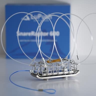 Crab Trap for Fishing Pole (SnareRaptor 600 - 1 Pack) – Stainless Steel Crab Snare with Rustproof Cage – Dungeness & Rock Crabbing Gear for Pier, Jetty, or Surf