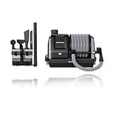 Giraffe Tools Grandstorm Retractable Vacuum Cleaner Wall-Mounted, Shop Wet Dry Vacuum Cleaner with 6 Nozzles for Car Detailing Remote Control Garage Vacuum, Grey