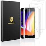UNBREAKcable Shatterproof Tempered Glass Screen Protector for iPhone SE 2022/SE 2020, iPhone 8/7 [3-Pack] [99.99% HD Clear] [Easy Installation Frame] [9H Hardness][Bubble Free] for Apple 4.7''