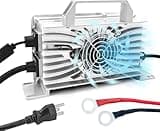 25 AMP 48 Volt Onboard Lithium Battery Charger for 48V All Golf Carts Lithium Battery, 1400W Quick Charge for Club Car EZGO Yamaha, Support 0V Restart Charging, IP67 Waterproof & Multiple Protections