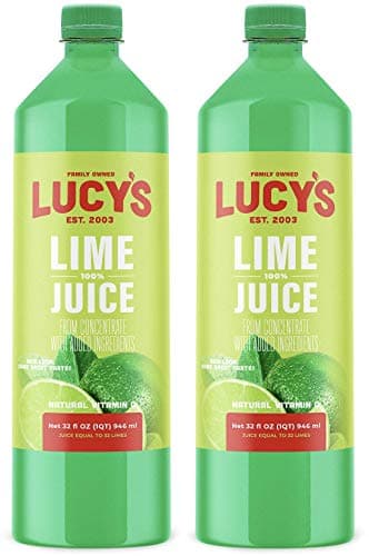 Lucy's Family Owned - 100% Lime Juice 32oz. Bottle (2 PACK)