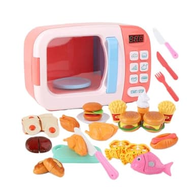 Microwave Toy - ABS | Microwave Pretend Play | Durable, Lightweight, Safe, Fun, Interactive, Easy to Use for Kids, Role Play, Educational Kitchen Parae In