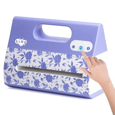 Find Scrapblooms Portable Automatic A4 Die Cutting Machine,Electric 9 inch Embossing Machine kit for CardMaking, Crepe Paper Flower Making（110v with US Plug）
