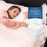 OTITYAN 4 Pcs Disposable Bed Sheets Queen Size, Disposable Fitted Sheets Travel Bedding Cover for Hotel, Disposable Travel Sheet with Quilt Cover and Pillowcase for Travel Business Trip