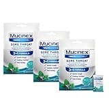 Mucinex InstaSoothe Sore Throat + Cough Relief Alpine Herbs & Mint Flavor, Fast Acting, Cooling Comfort, Powerful Sore Throat Oral Pain Reliever, 40 Medicated Drops (40 Count (Pack of 3))