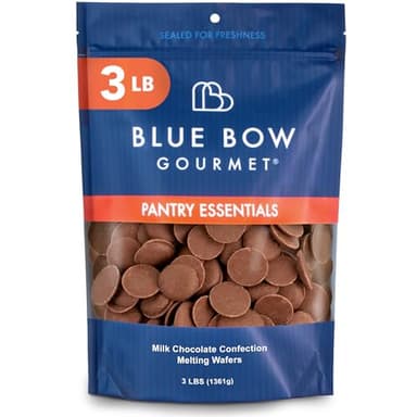 Milk Chocolate Melting Wafers – 3 lbs of Premium Coating Chocolate - Smooth Melting Chocolate Wafers for Dipping Chocolate, Fondue Chocolate, Baking & Candy Making for Pretzels, Cookies & Desserts