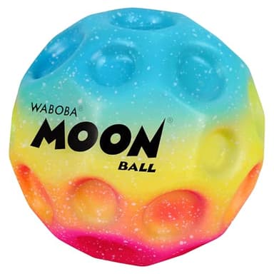 Waboba Moon Ball Gradient Hyper Bouncy Ball - All Ages Extreme Bounce and Fun - Super High Bouncing Ball Perfect for Active Play and Outdoor Games - Rainbow