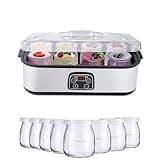 Ultimate Probiotic Yogurt Maker Machine - 1400ML Capacity, Adjustable Temperature Control, Multi-Function Electric Yogurt Maker with 8 Glass Jars, Health Gift for Men and Women