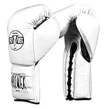 Pro-Mex Pro Lace Training Gloves V 3.0, White, 14 oz