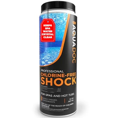 Non-Chlorine Spa Shock for Hot tub - Chlorine Free Tub Treatment & Enhanced to Assist Bromine Suitable Oxidizer Oxidizing by AquaDoc