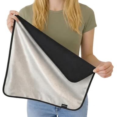 RADIHALT EMF Protection for Cell Phone - EMF Blanket Blocker with Faraday Fabric for Radiation Protection While Using Your Laptop and Phone (18x18 Black)