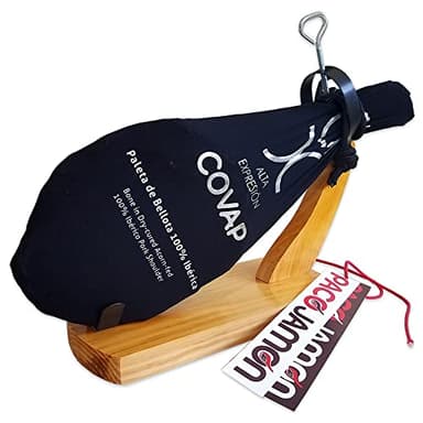 Paleta Ibérica de Bellota COVAP Alta Expresión, 100% Raza Ibérica, 10-11 Libras, 2 Años de Curación, 20-25 Porciones, Importado de España