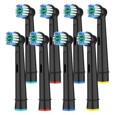 Replacement Heads Compatible with Oral B Braun Pro 1000，Smart 1500, Genius X Electric Toothbrush （NOT fit iO Series）