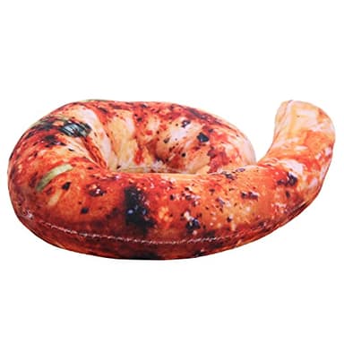 Jauarta Food Cushion Pillow Sleeping Decoration Plush Toys Gift Back Support Simulation Food Pillow (Grilled shrimp pillow)
