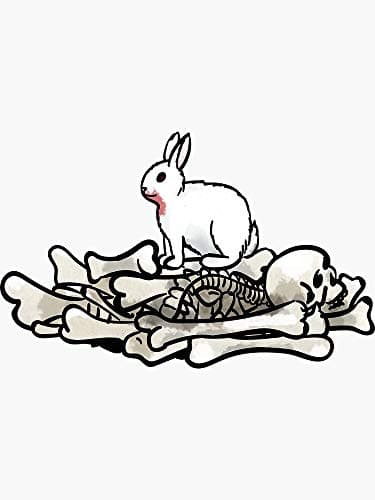 Monty Python Killer Rabbit - Sticker Graphic - Auto, Wall, Laptop, Cell, Truck Sticker for Windows, Cars, Trucks