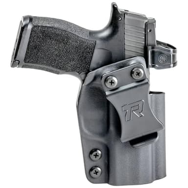 Rounded IWB Holster Fits: CZ P10C Holster - RH - Black Kydex - Concealment Express - American Made