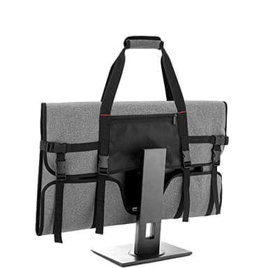 Trunab Travel Carrying Case for 27" LCD Screens and Monitors, With Padded Velvet Lining, Protective Monitor Bag Compatible With iMac 27" and Accessories, Grey (Patented Design)