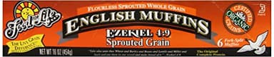 Food For Life Flourless Sprouted Grain English Muffin, 16 oz (Frozen)