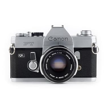 Canon FT-QL 35mm SLR Film Camera with a Canon 50mm FL Lens. (Renewed)