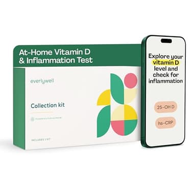 Everlywell At-Home Vitamin D and Inflammation Test Collection Kit for Women and Men, with Accurate Results from a CLIA-Certified Lab Within Days, for Ages 18 Plus