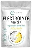 Micro Ingredients Hydration Electrolyte Powder, 2 lb (139 Servings) | Piña Colada Flavor | High Potassium (1,000mg) + Coconut Water | No Sugar, Keto Friendly | Non-GMO
