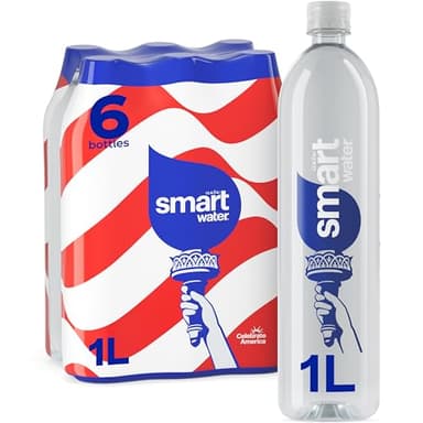 Smartwater Packaged Drinking Water, 33.8 Fl Oz (pack of 6)