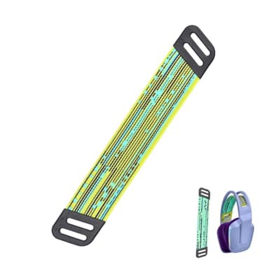 MOLGRIA Headphone Headband Straps, Replacement Headbands Straps for Logitech G733 Wireless G335 Wired Gaming Headset (Lime Glitch)