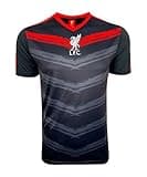 Boys' Liverpool Training Jersey, Licensed Liverpool Shirt Youth Sizes (Youth X-Large) Black