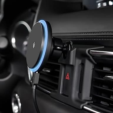 BEHAVE Wireless Charging Mount for Mazda CX-5,Magnetic Phone Holder for CX-5 2017-2024,Compatible with Magsafe Case iPhone 14/13 and All Phones