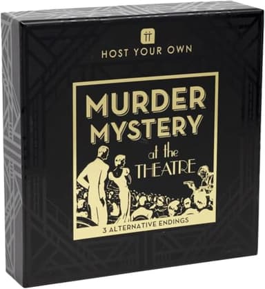 Talking Tables Reusable Murder Mystery Dinner Party Game Kit 1920s Theatre Themed Host Your Own Games Night at Halloween 3 Alternative Endings Christmas Gift