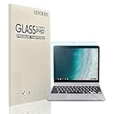 XINDERS 1-Pack Screen Protector for Samsung Chromebook Plus V2 2-in-1 12.2" Tempered Glass Apple Pencil Compatible