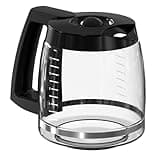 12 Cup Coffee Maker Carafe Replacement Compatible with Cuisinart Coffee Maker DCC-1100BK, DCC-1200, DCC-2650, CHW-12, CHW-12P1, DGB-400, DGB-550BK, DGB-550BK1, DGB-625BC, DGB-700BC, SS-12 and SS-15
