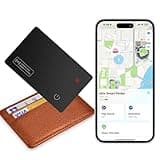eirix Wallet Tracker Card (iOS Only), Slim Smart GPS Tracker Works with Apple Find My, Rechargeable Wallet Tracker and Item Locator for Luggage, Purse, Card Bag