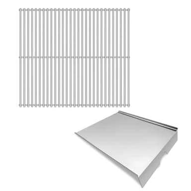 Boloda Stainless Steel 21.75" Cooking Grid Grates 22" with Drip Tray Replacement for Traeger Pro 575,Grill Parts for Traeger BAC012 BCA070 BBQ07C