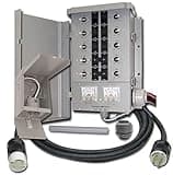 Connecticut Electric EmerGen Transfer Switch Kit - 30 Amp, 10-Circuit, 10-Foot Cord, 7500 Watts, for Generator