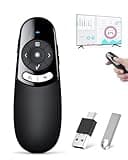 Presentation Clicker for TV LED LCD Screen Digital Presentation Clicker w Magnifier Highlight,2 in 1 Type C Presenter Remote Pointer Wireless with Volume Control for Classroom Teacher Projector Mac